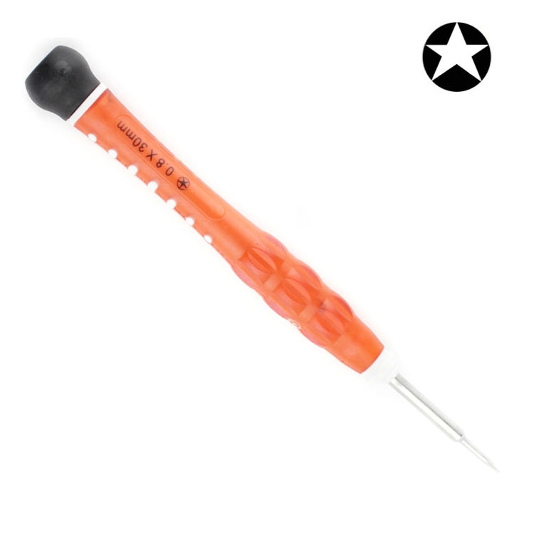 Professional Repair Tool Open Tool 0.8 x 30mm Pentacle Tip Socket Screwdriver(Orange) - Screwdriver by PMC TechLife | Online Shopping South Africa | PMC TechLife