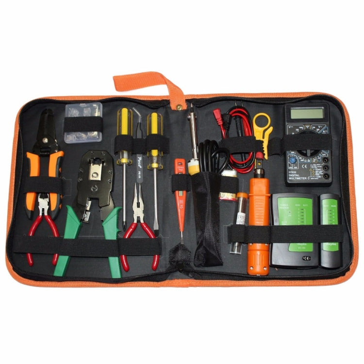 JAKEMY PS-P15 16 in 1 Professional LAN Network Kit Crimper Cable Wire Stripper Cutter Pliers Screwdriver Tool - free shipping - PMC TechLife - Order now!