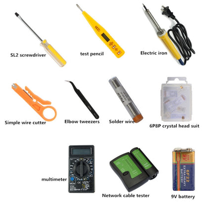 JAKEMY PS-P15 16 in 1 Professional LAN Network Kit Crimper Cable Wire Stripper Cutter Pliers Screwdriver Tool - free shipping - PMC Jewellery - Order now!