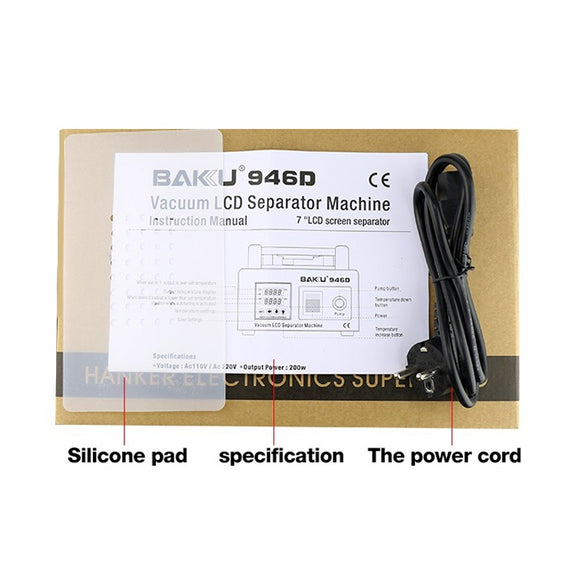BAKU BK-946D 200W Vacuum LCD Touch Panel Separator Machine, AC 220V