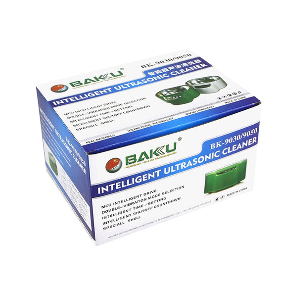 BAKU BK-9050 30W / 50W Adjustable 0.6L LCD Display Ultrasonic Cleaner, AC 110V(White)