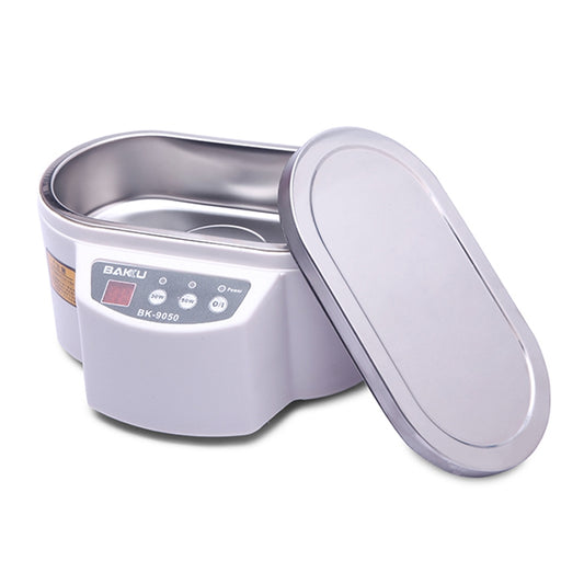 BAKU BK-9050 30W / 50W Adjustable 0.6L LCD Display Ultrasonic Cleaner, AC 220V(White) - Ultrasonic Cleaner by BAKU | Online Shopping South Africa | PMC Jewellery | Buy Now Pay Later Mobicred
