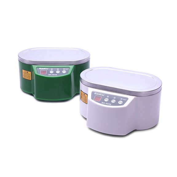 BAKU BK-9050 30W / 50W Adjustable 0.6L LCD Display Ultrasonic Cleaner, AC 220V(White)