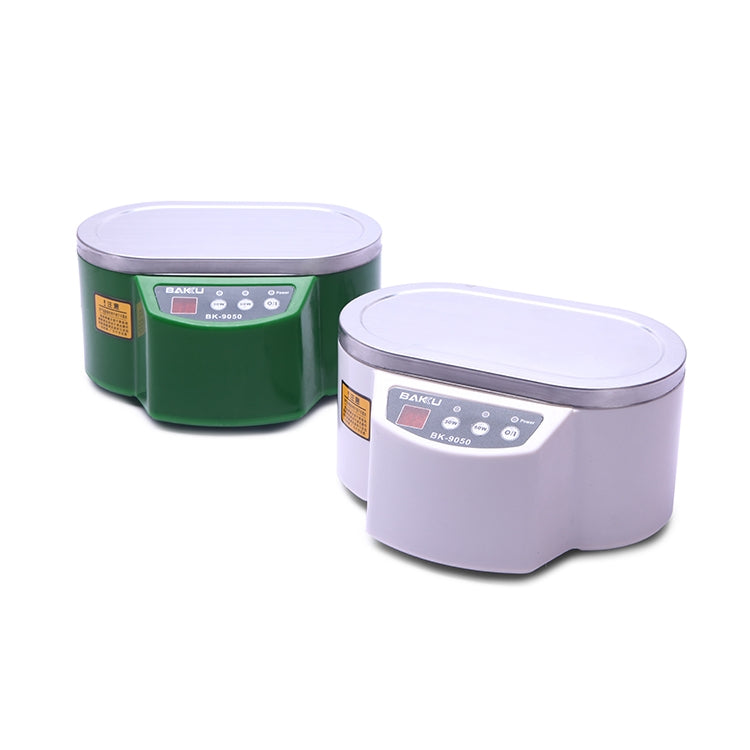BAKU BK-9050 30W / 50W Adjustable 0.6L LCD Display Ultrasonic Cleaner, AC 220V(White)