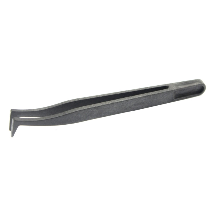 JF-S16 Anti-static Carbon Fiber Curved Tip Tweezers(Black) - Tweezers by JIAFA | Online Shopping South Africa | PMC TechLife