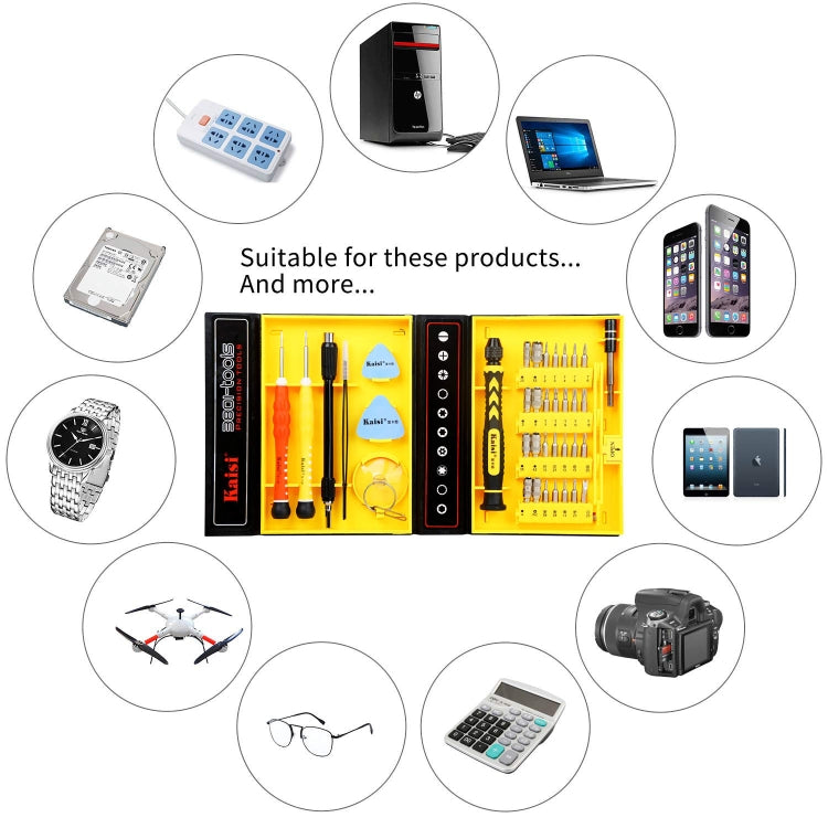 Kaisi 3801 38 in 1 Multifunctional Computer Phone Repair Tool Set - free shipping - PMC TechLife - Order now!