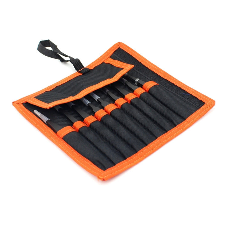 JIAFA JF-8118 9 in 1 Anti-static Precision Tweezers Set with Bag(Black) - Tweezers by JIAFA | Online Shopping South Africa | PMC TechLife | Buy Now Pay Later Mobicred