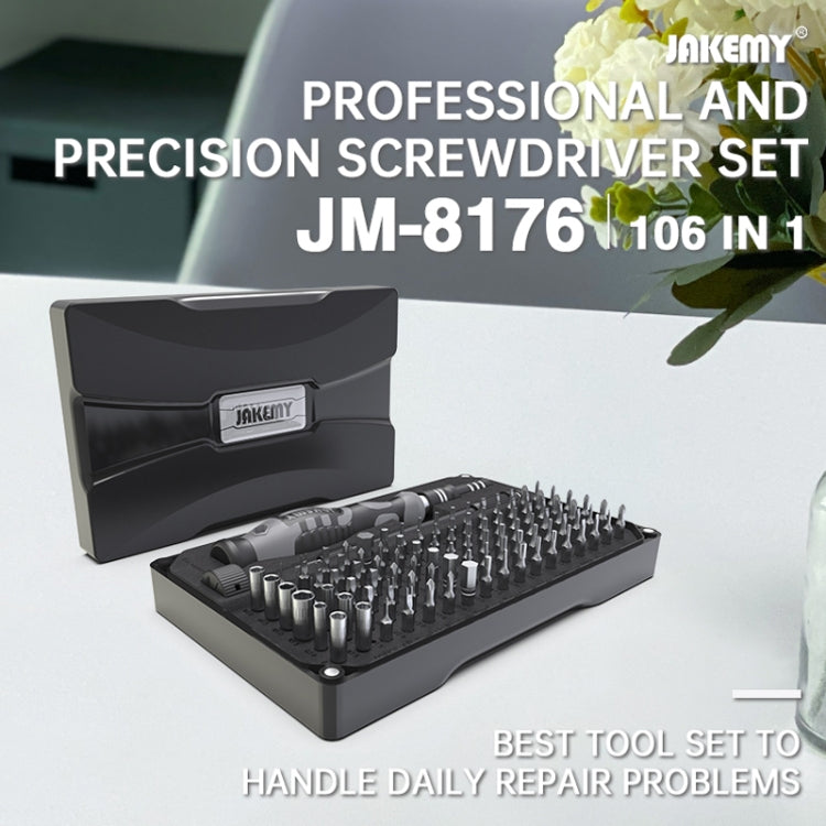 JAKEMY JM-8176 106 in 1 Watch Mobile Phone Disassembly and Repair Tool Kit - free shipping - PMC TechLife - Order now!