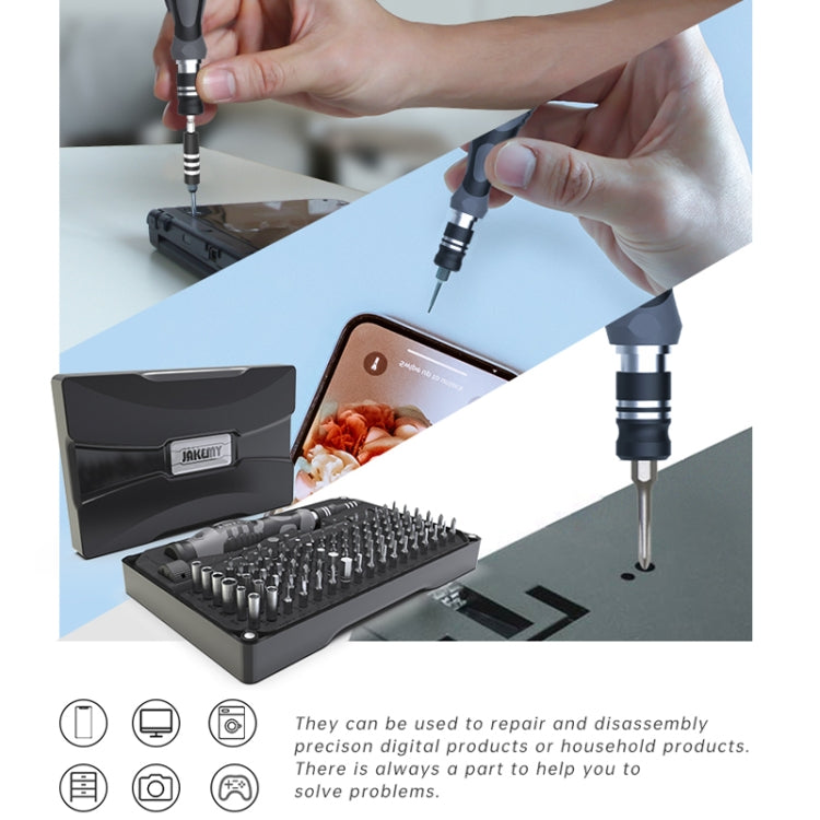 JAKEMY JM-8176 106 in 1 Watch Mobile Phone Disassembly and Repair Tool Kit - free shipping - PMC TechLife - Order now!
