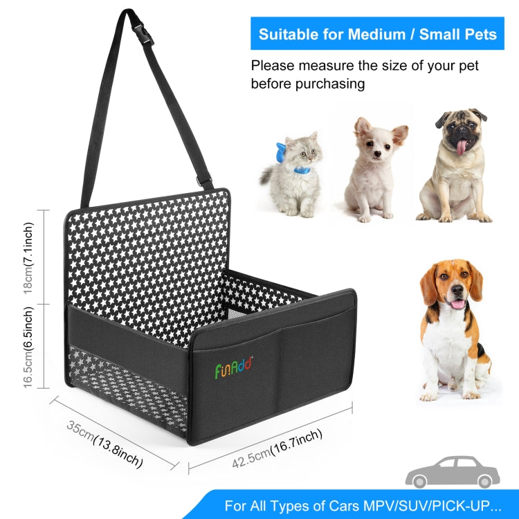 FunAdd Breathable and Foldable Pet Dog Car Basket Anti-dirty Waterproof Pad (Black) - Pet Storages & Bags by FunAdd | Online Shopping South Africa | PMC Jewellery | Buy Now Pay Later Mobicred