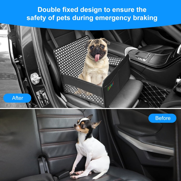 FunAdd Breathable and Foldable Pet Dog Car Basket Anti-dirty Waterproof Pad (Black) - Pet Storages & Bags by FunAdd | Online Shopping South Africa | PMC Jewellery | Buy Now Pay Later Mobicred