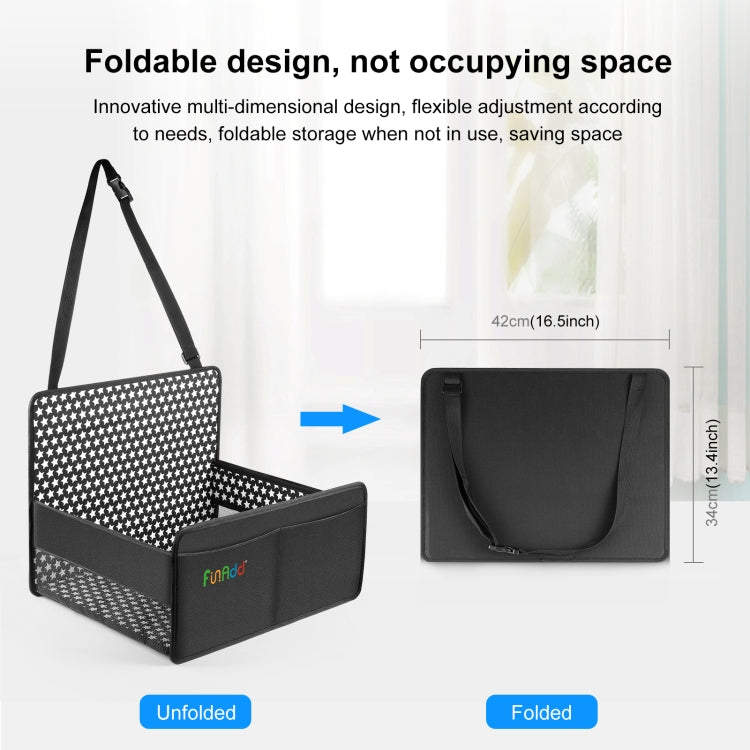 FunAdd Breathable and Foldable Pet Dog Car Basket Anti-dirty Waterproof Pad (Black) - Pet Storages & Bags by FunAdd | Online Shopping South Africa | PMC Jewellery | Buy Now Pay Later Mobicred