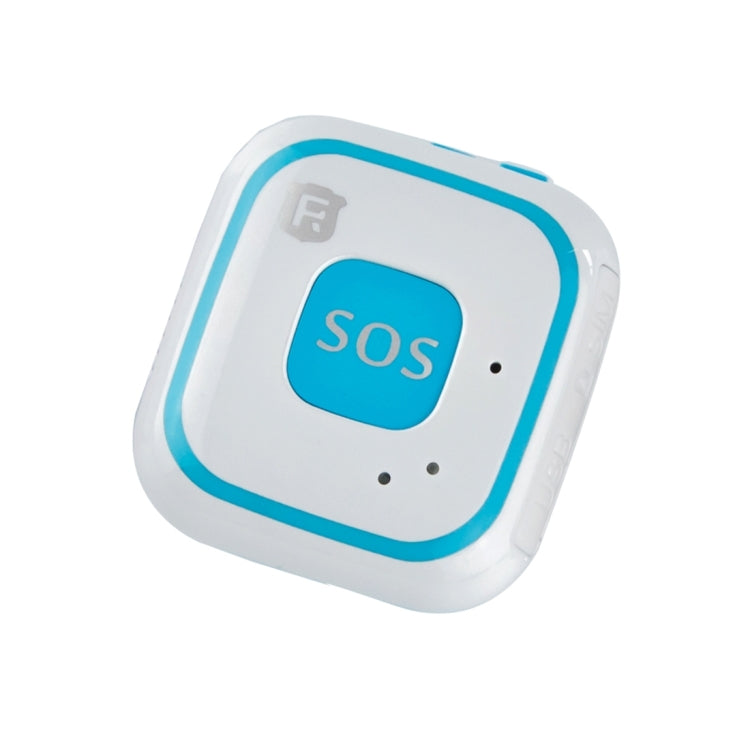 REACHFAR V28 Necklace Style GSM Mini LBS WiFi AGPS Tracker SOS Communicator(Blue) - free shipping - PMC Jewellery - Order now!