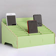 Wooden Multi-cell Mobile Phone Film Stand Desktop Display Rack, 30 Grids, Size: 31.5x23.5x18.5cm (Green) - free shipping - PMC TechLife - Order now!