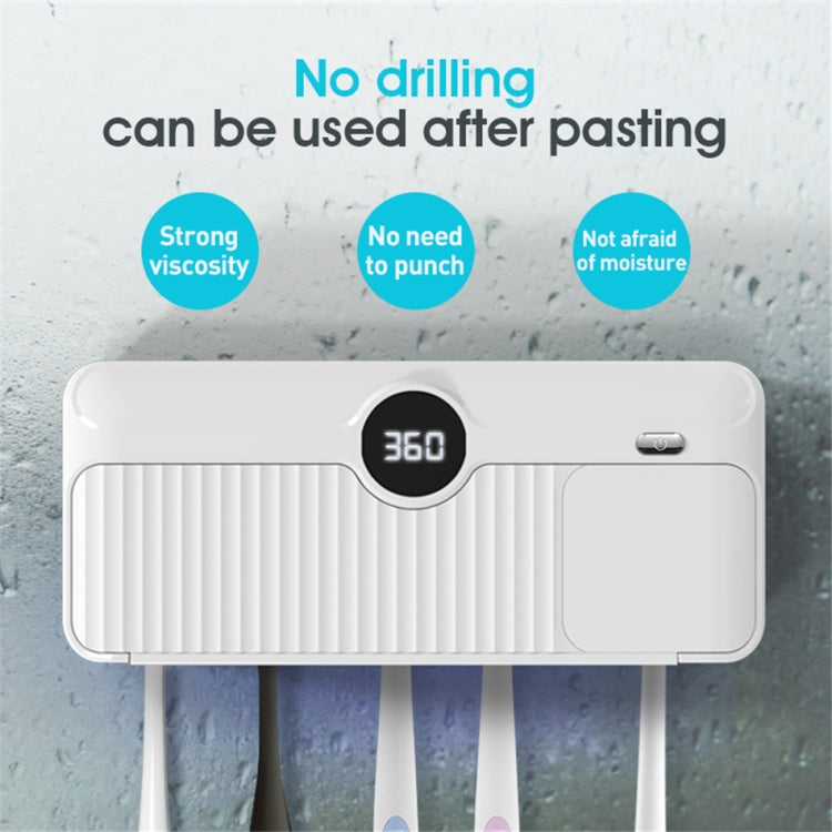 YJK086 Smart Home UV Ultraviolet Toothbrush Sterilizer (White)