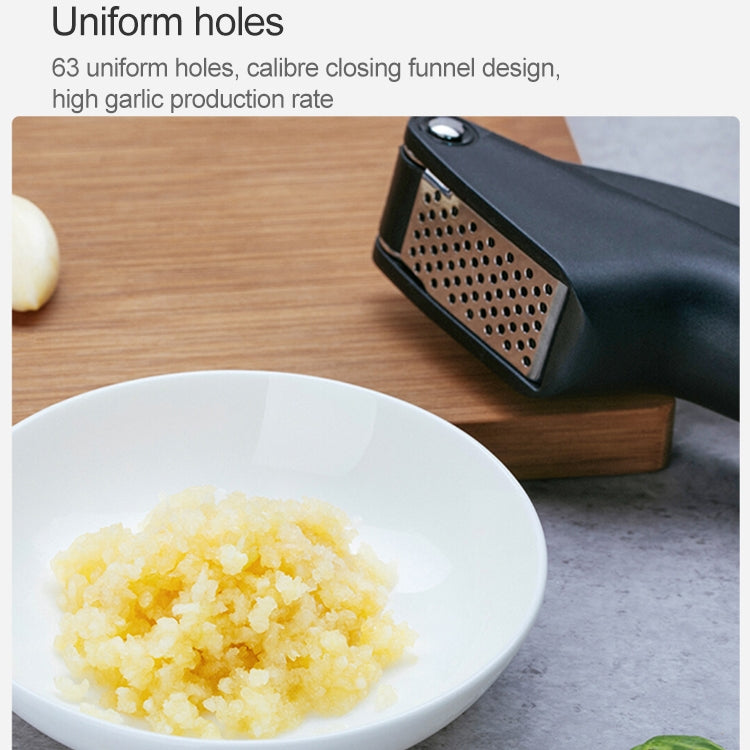 Original Xiaomi Youpin Huohou Garlic Presser Manual Garlic Mincer Chopping Garlic Tools(Black) - Stirrer & Squeezer by Xiaomi | Online Shopping South Africa | PMC TechLife | Buy Now Pay Later Mobicred