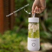 Vitamer USB Mini Portable Juicer Juice Blender Lemon Fruit Squeezers Reamers Bottle (Pink)