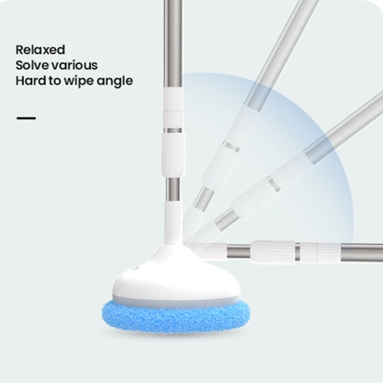 Wireless Electric Intelligent Telescopic Glass Wipe Window Cleaner (White)