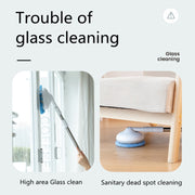 Wireless Electric Intelligent Telescopic Glass Wipe Window Cleaner (White)
