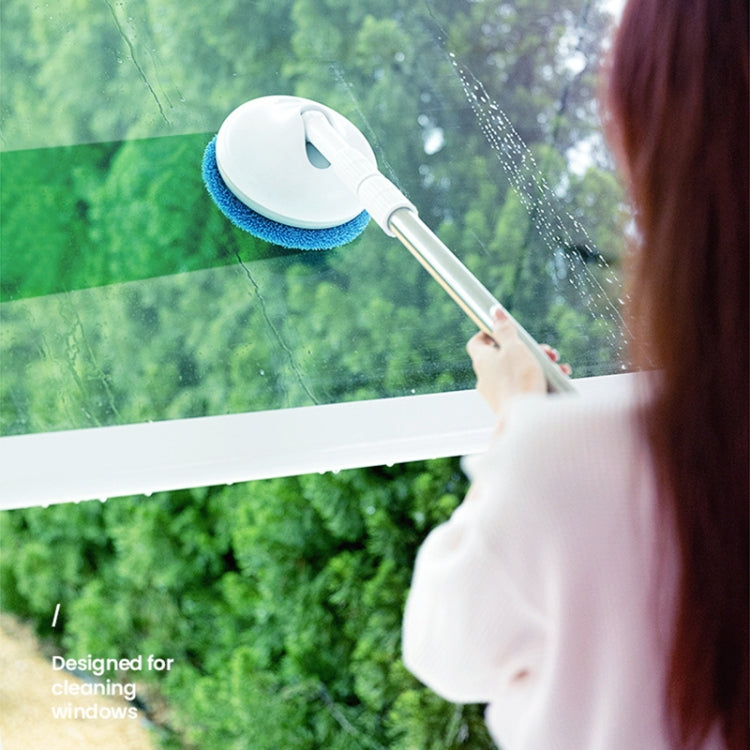 Wireless Electric Intelligent Telescopic Glass Wipe Window Cleaner (White)