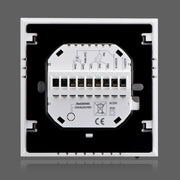 LCD Display Air Conditioning 2-Pipe Programmable Room Thermostat for Fan Coil Unit, Supports Wifi(Black)