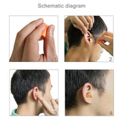 Ten Pairs Non-toxic Orange Soft Memory Foam Material Earplug for Sleeping(Orange)
