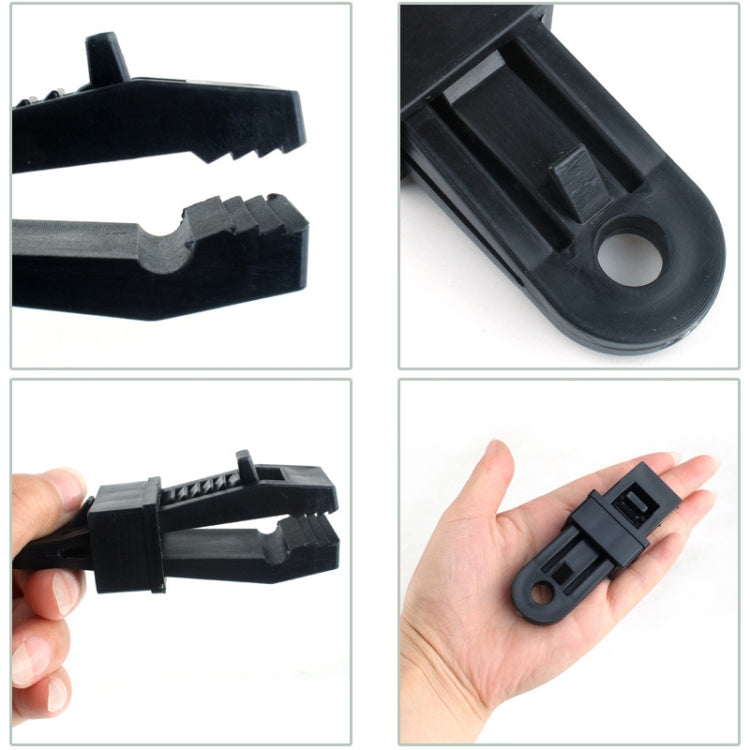 20 PCS Outdoor Tent Awnings Windproof Fixing Clip Multifunctional Wind Rope Buckle (Black) - Tents & Accessories by PMC TechLife | Online Shopping South Africa | PMC TechLife | Buy Now Pay Later Mobicred