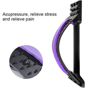 Lumbar Traction Stretching Device Posture Corrector Waist Support Spine Pain Relief Back Massage Stretcher(Black Blue)
