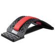 Lumbar Traction Stretching Device Posture Corrector Waist Support Spine Pain Relief Back Massage Stretcher(Black Red) - free shipping - PMC TechLife - Order now!