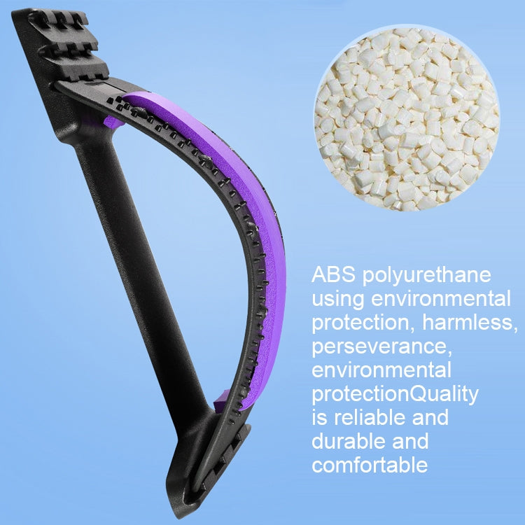 Lumbar Traction Stretching Device Posture Corrector Waist Support Spine Pain Relief Back Massage Stretcher(White + Purple) - free shipping - PMC TechLife - Order now!