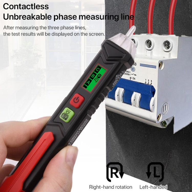 HABOTEST HT100P Non Contact 3 Phase Rotation Indicator AC LCD Display Detector Pen Tester - free shipping - PMC Jewellery - Order now!