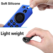 Non-slip Texture Washable Silicone Remote Control Cover for Amazon Fire TV Remote Controller (Blue)