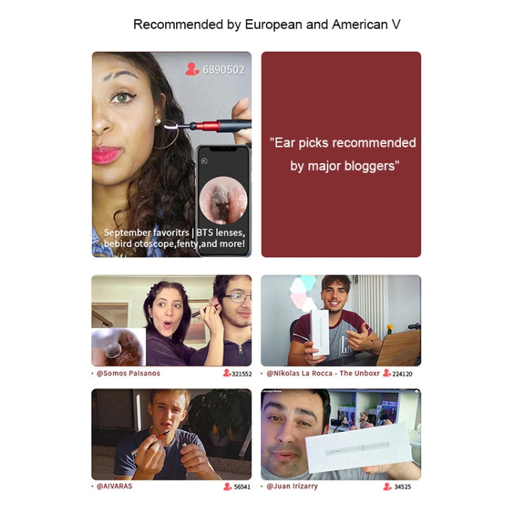 Bebird B1 Intelligent HD Visual Ear Cleaner Earwax Tool, Standard Version(Silver) - free shipping - PMC TechLife - Order now!