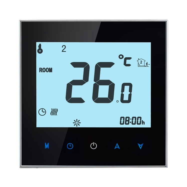 BHT-1000-GA-WIFI 3A Load Water Heating Type Touch LCD Digital WiFi Heating Room Thermostat, Display Clock / Temperature / Periods / Time / Week / Heat etc.(Black) - Indoor Thermometer by PMC TechLife | Online Shopping South Africa | PMC TechLife