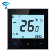 BHT-1000-GA-WIFI 3A Load Water Heating Type Touch LCD Digital WiFi Heating Room Thermostat, Display Clock / Temperature / Periods / Time / Week / Heat etc.(Black)