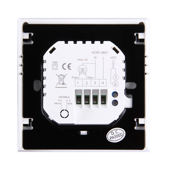 BHT-1000-GA-WIFI 3A Load Water Heating Type Touch LCD Digital WiFi Heating Room Thermostat, Display Clock / Temperature / Periods / Time / Week / Heat etc.(Black)