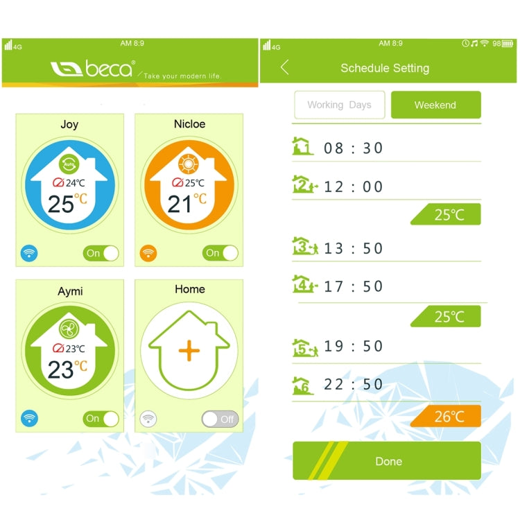 BHT-1000-GA-WIFI 3A Load Water Heating Type Touch LCD Digital WiFi Heating Room Thermostat, Display Clock / Temperature / Periods / Time / Week / Heat etc.(White) - Indoor Thermometer by PMC TechLife | Online Shopping South Africa | PMC TechLife
