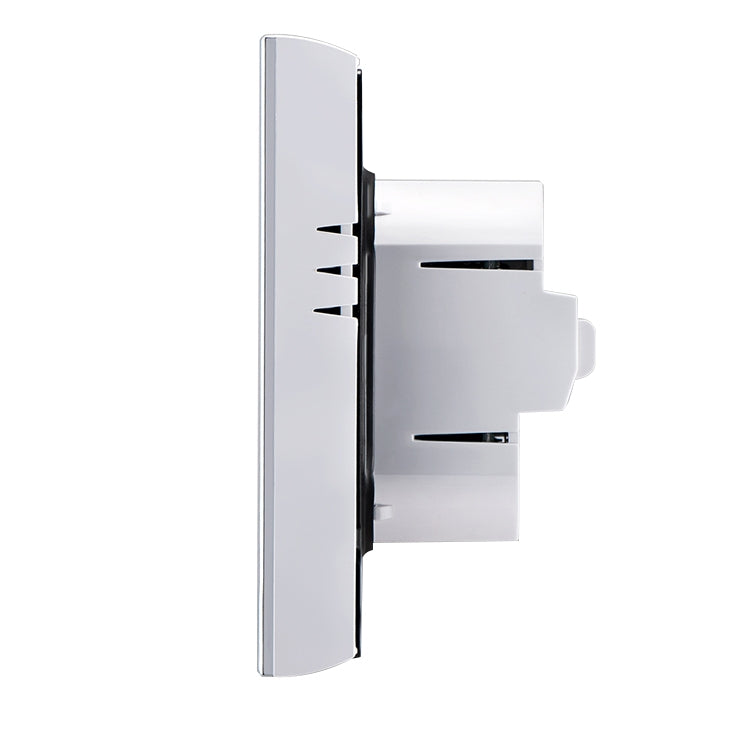 LCD Display Air Conditioning 4-Pipe Programmable Room Thermostat for Fan Coil Unit, Supports Wifi (White)