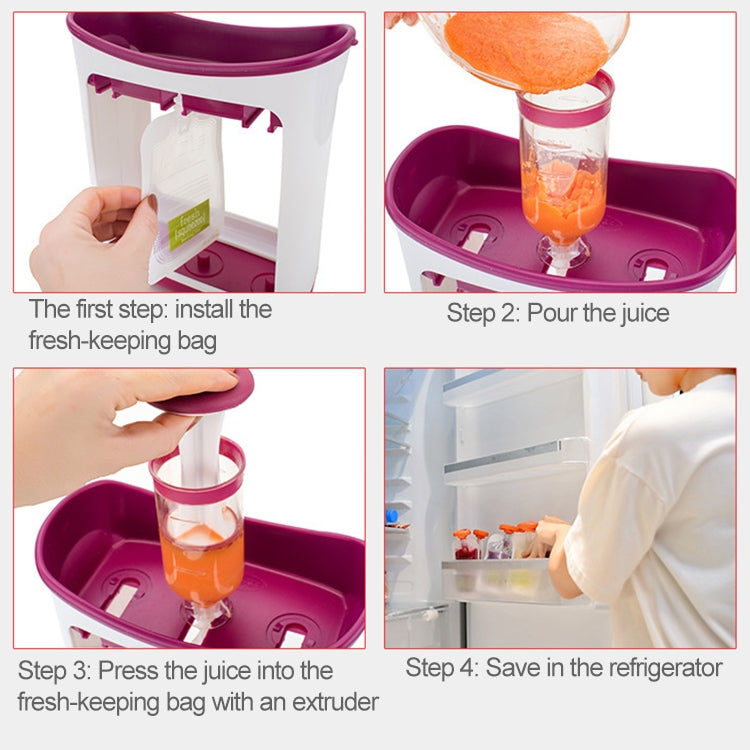 Multi-function Home Kitchen Manual Baby Food Storage Bag Dispenser Children Puree Squeezer