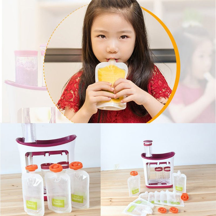 Multi-function Home Kitchen Manual Baby Food Storage Bag Dispenser Children Puree Squeezer - free shipping - PMC TechLife - Order now!