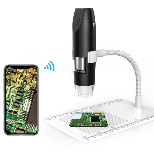 316 50-1000X Adjustable Smart Wifi USB Digital Microscope (Black) - free shipping - PMC Jewellery - Order now!