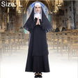 Halloween Costume Women Nun Missionary Cosplay Clothing, Size:L, Bust:108cm, Dress Length:144cm, Shoulder Width:40cm - free shipping - PMC TechLife - Order now!