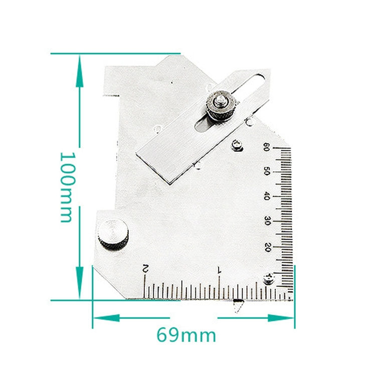 MG-8 Cam-type Stainless Steel Fillet Weld Gauge Multi-function Welding Inspection Ruler - free shipping - PMC TechLife - Order now!