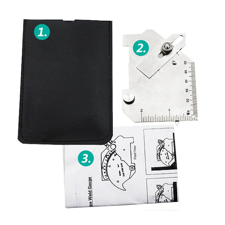 MG-8 Cam-type Stainless Steel Fillet Weld Gauge Multi-function Welding Inspection Ruler - free shipping - PMC TechLife - Order now!
