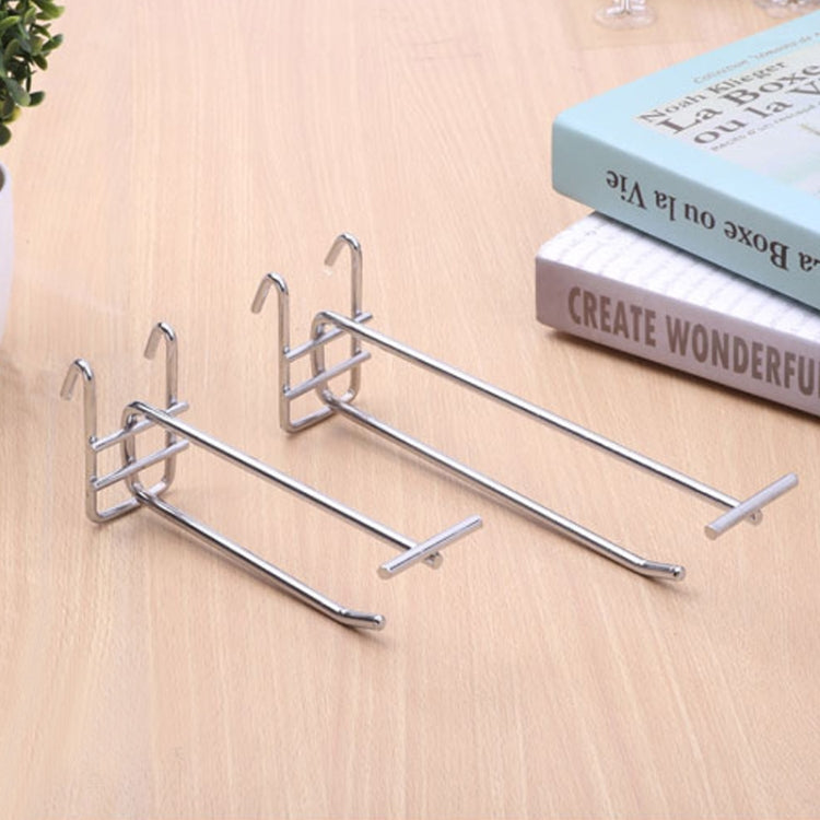 5pcs 5.8mm Supermarket Iron Grid Shelf Double Hook, Length: 20cm - free shipping - PMC TechLife - Order now!