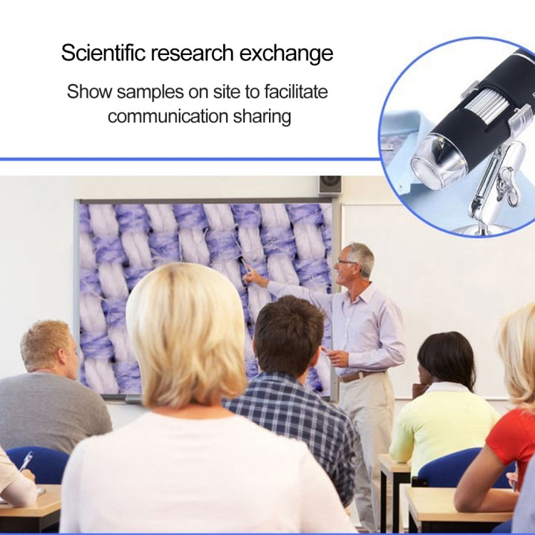 USB Magnifier HD 0.3MP Image Sensor 2560x1920P USB Digital Microscope with 8 LED & Professional Stand - free shipping - PMC Jewellery - Order now!
