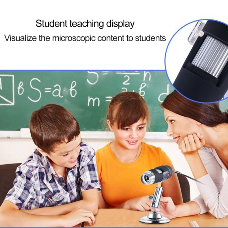 USB Magnifier HD 0.3MP Image Sensor 2560x1920P USB Digital Microscope with 8 LED & Professional Stand - free shipping - PMC Jewellery - Order now!