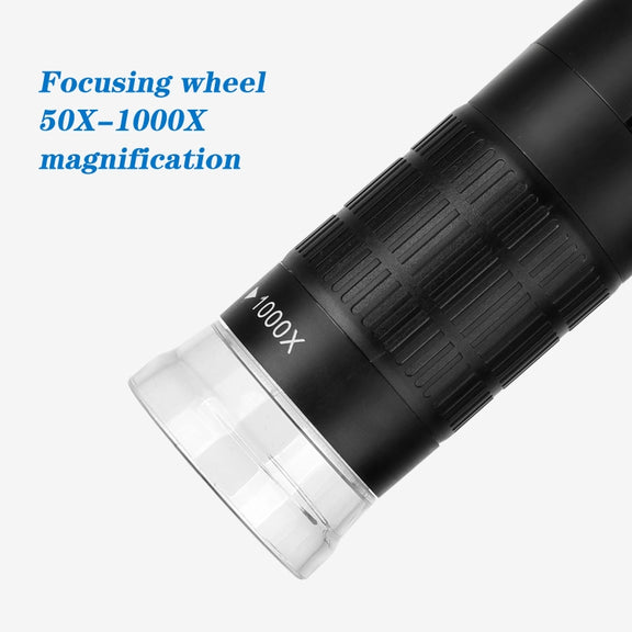 F210 HD 1080P WIFI 1000X Magnification Digital Microscope with 8 LED Light