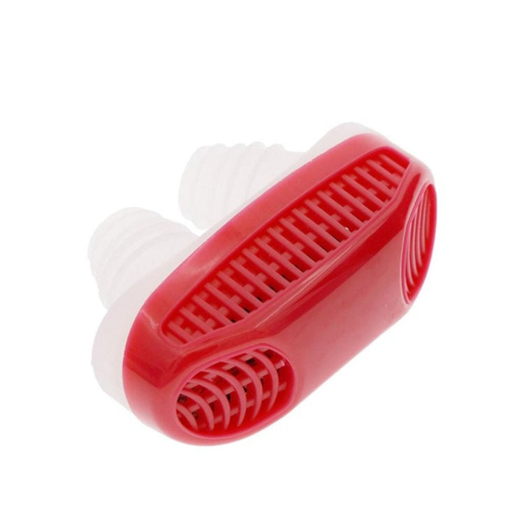 2 in 1 ABS Silicone Anti Snoring Air Purifier (Red) - Anti Snoring Tools by PMC TechLife | Online Shopping South Africa | PMC TechLife