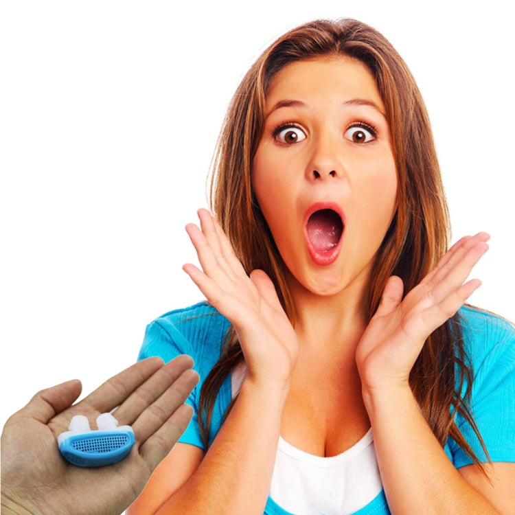 2 in 1 ABS Silicone Anti Snoring Air Purifier (Red) - Anti Snoring Tools by PMC TechLife | Online Shopping South Africa | PMC TechLife